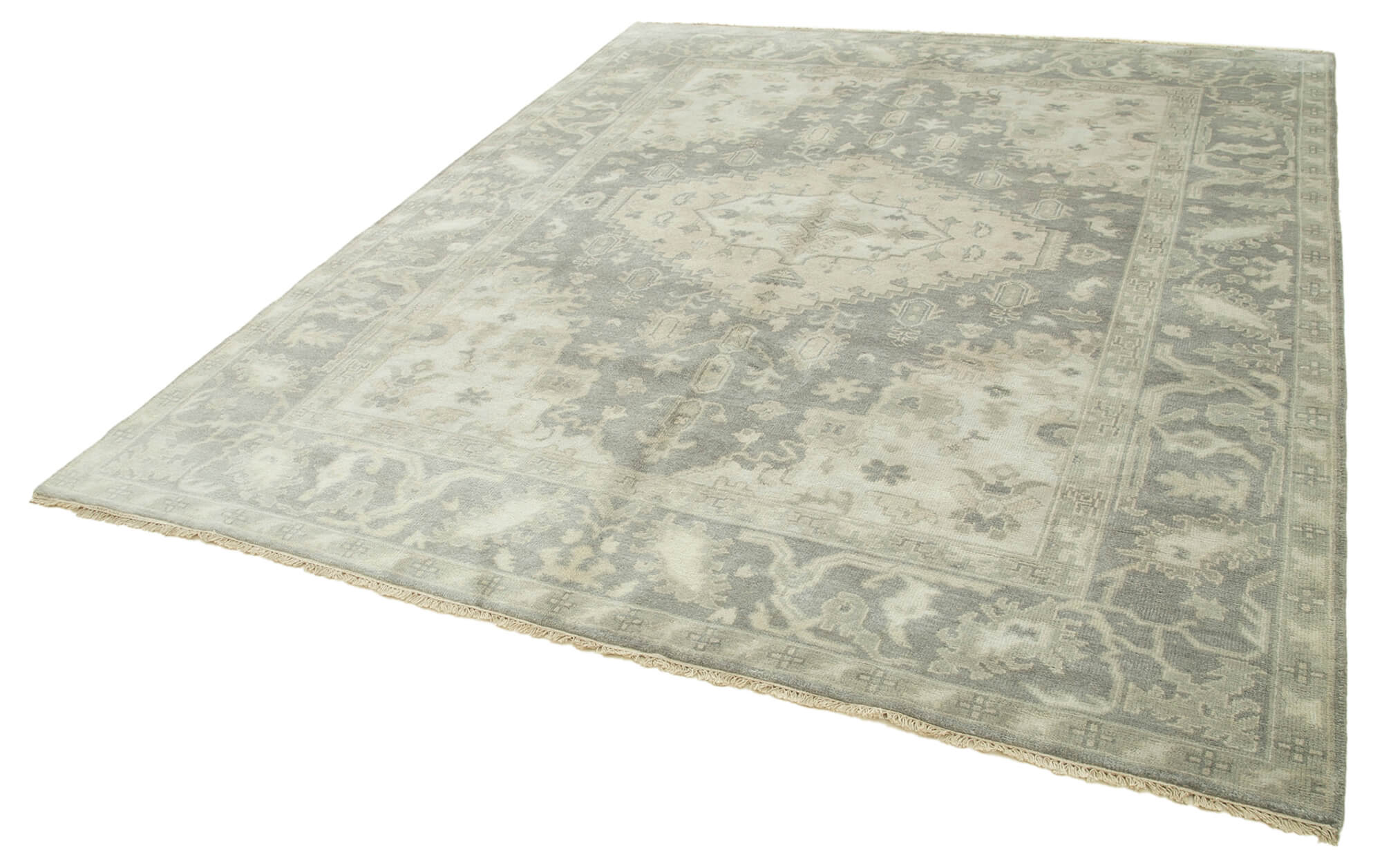 8 x 10 Grey Oushak Rug - 5211