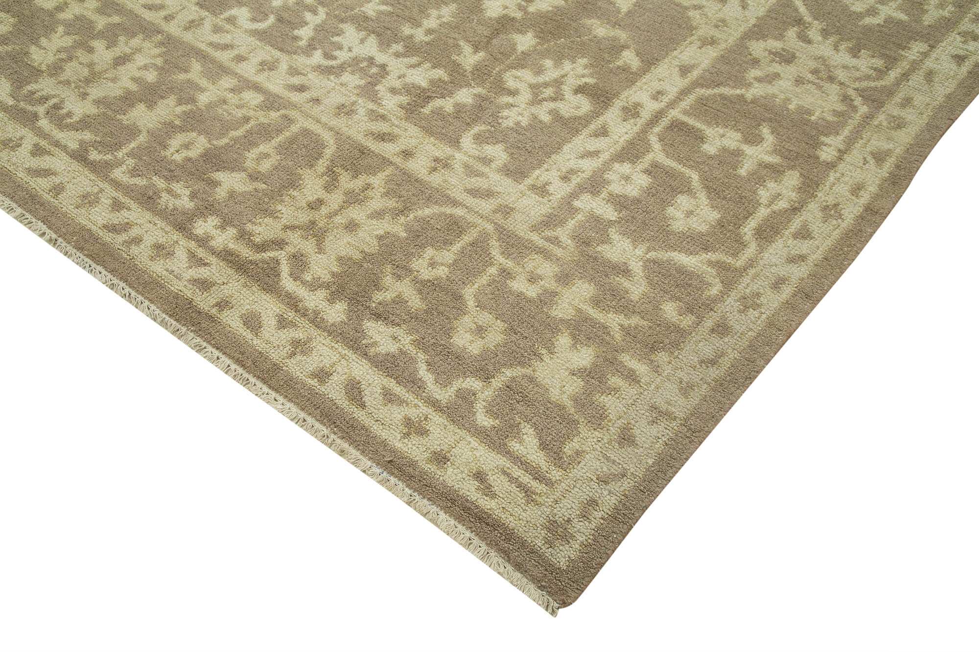 9 x 14 Beige Oushak Rug - 5217