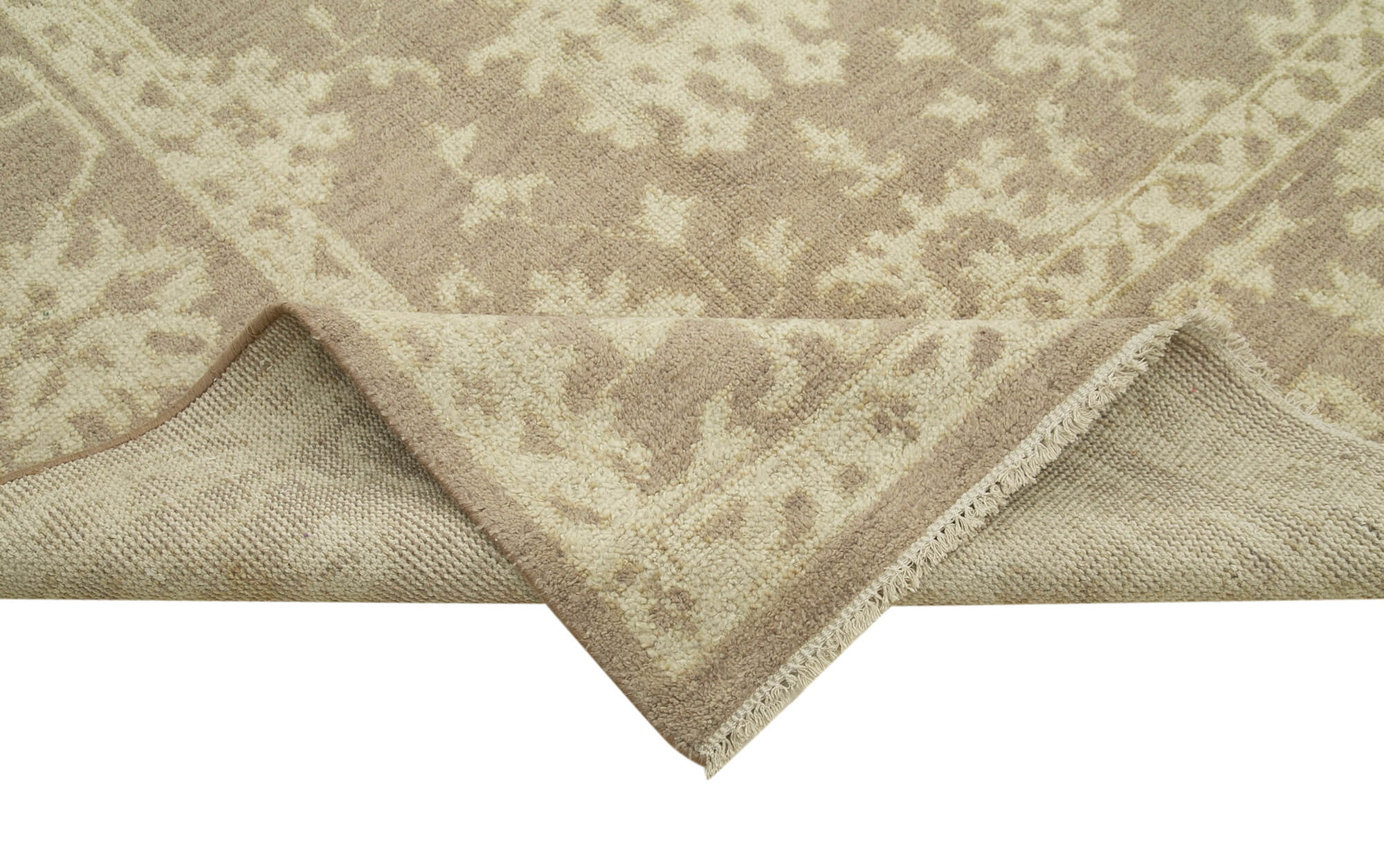 9 x 14 Beige Oushak Rug - 5217