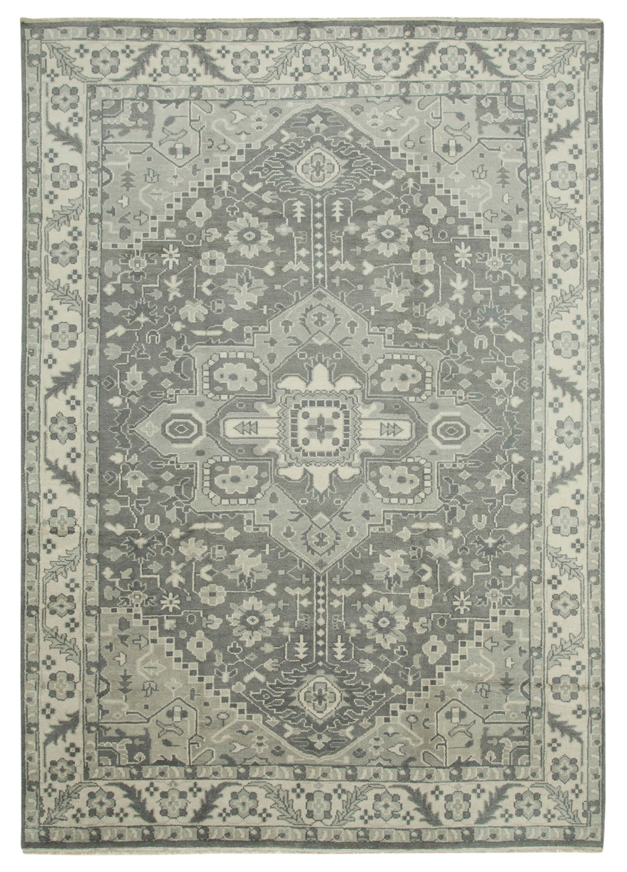 10 x 14 Beige Oushak Rug - 5222