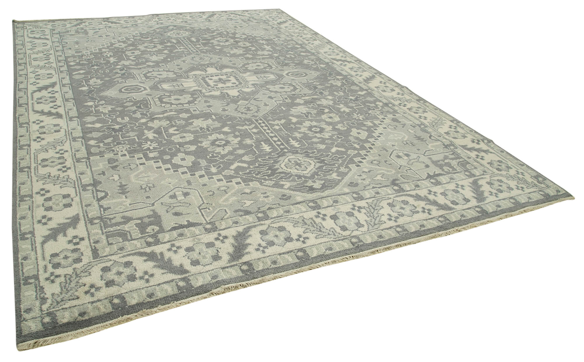 10 x 14 Beige Oushak Rug - 5222