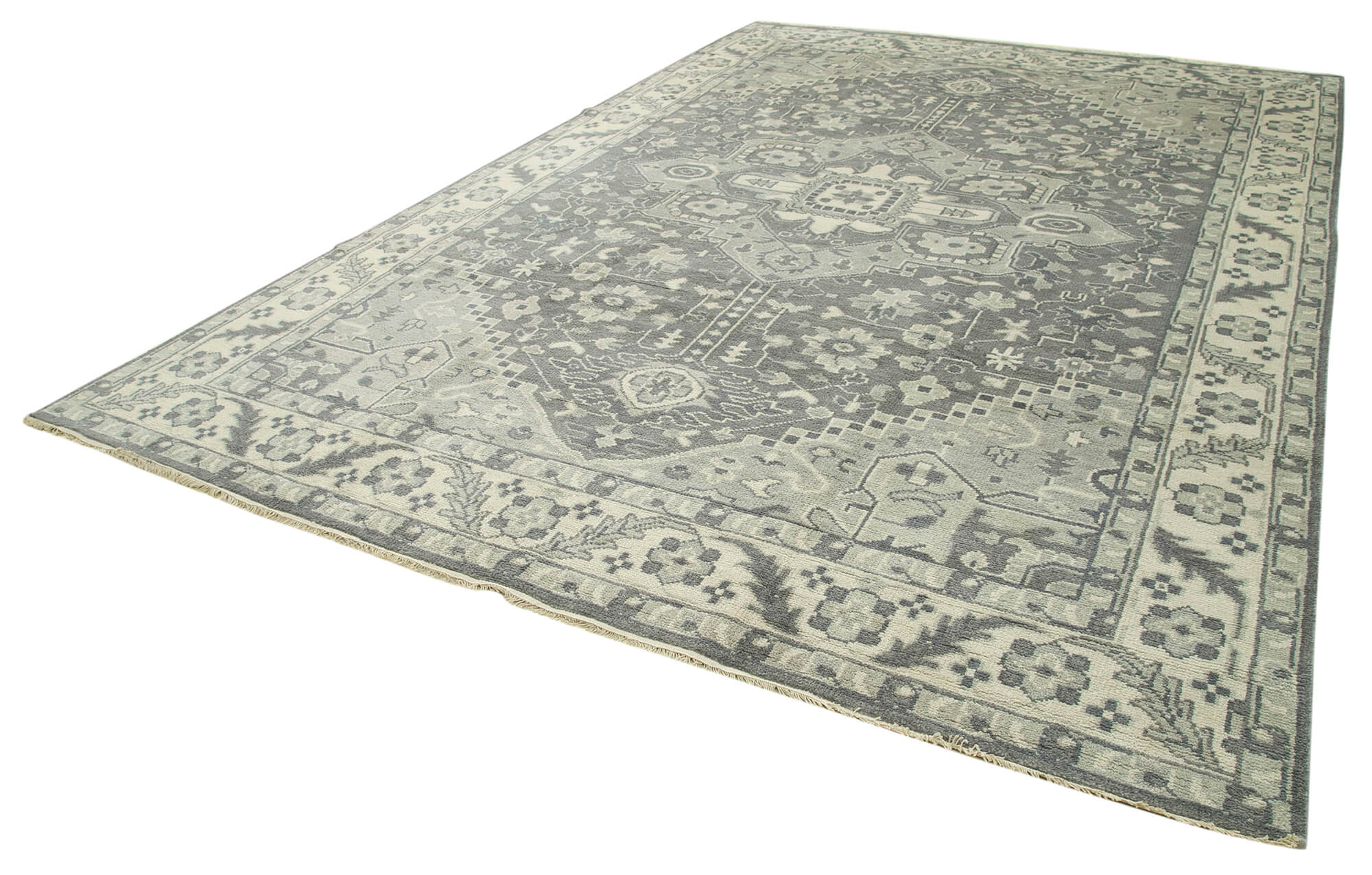 10 x 14 Beige Oushak Rug - 5222