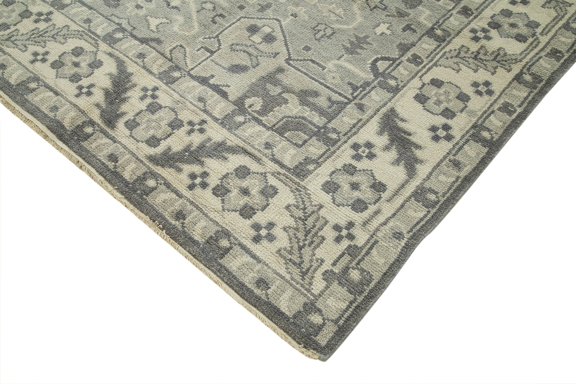 10 x 14 Beige Oushak Rug - 5222