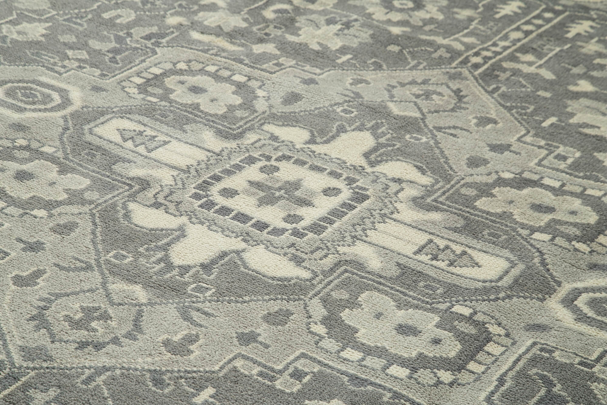 10 x 14 Beige Oushak Rug - 5222