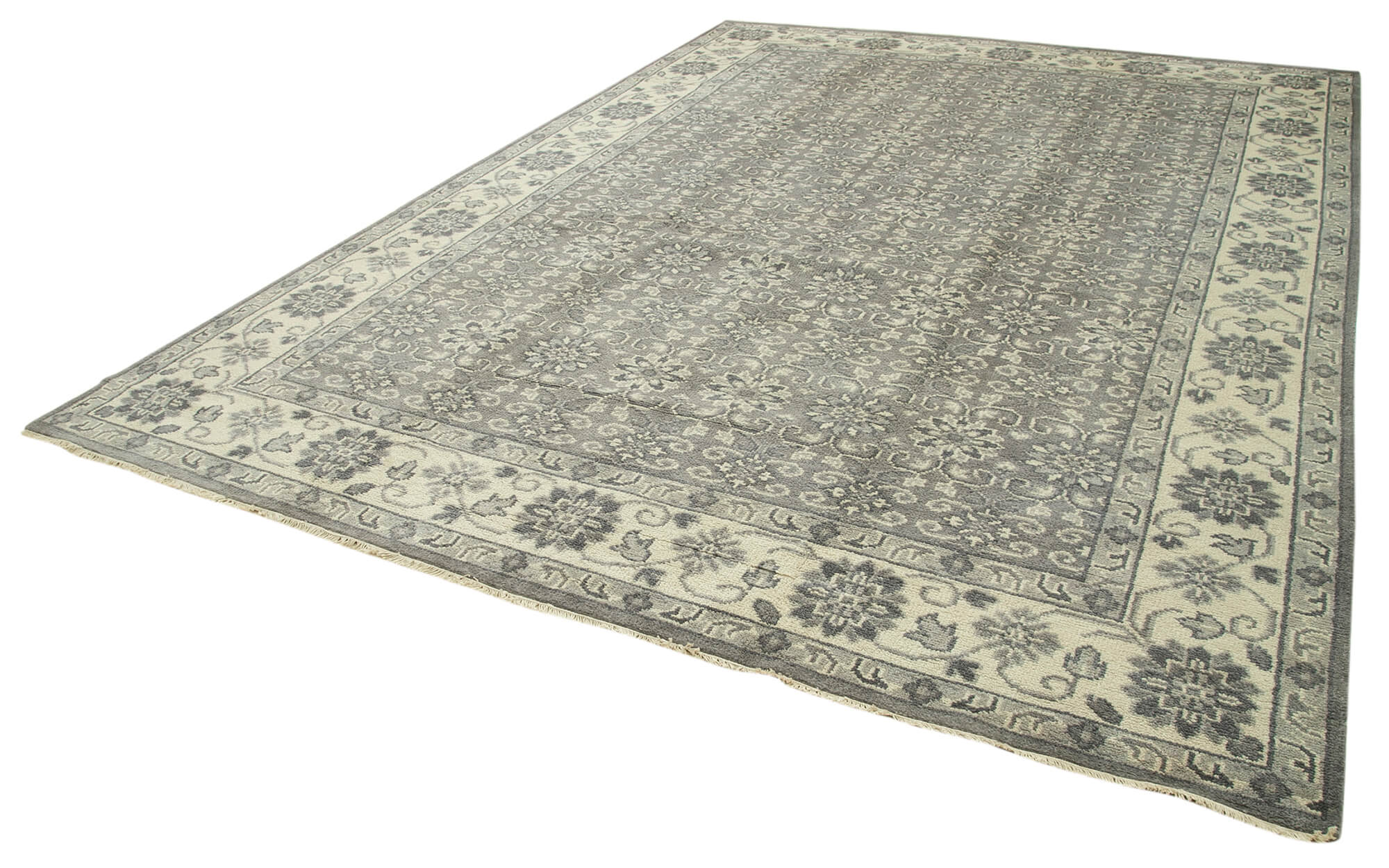 10 x 14 Grey Oushak Rug - 5226