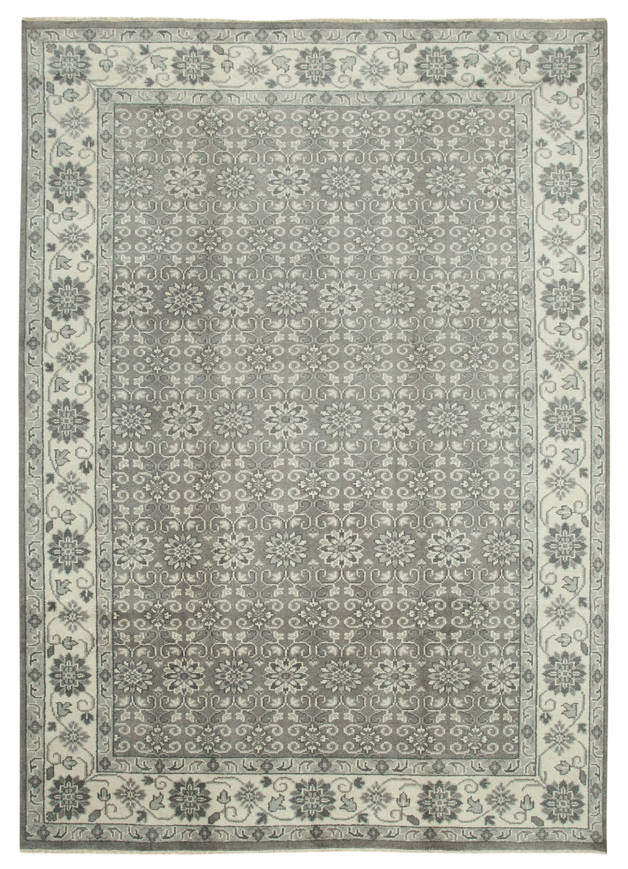 10 x 14 Grey Oushak Rug - 5227