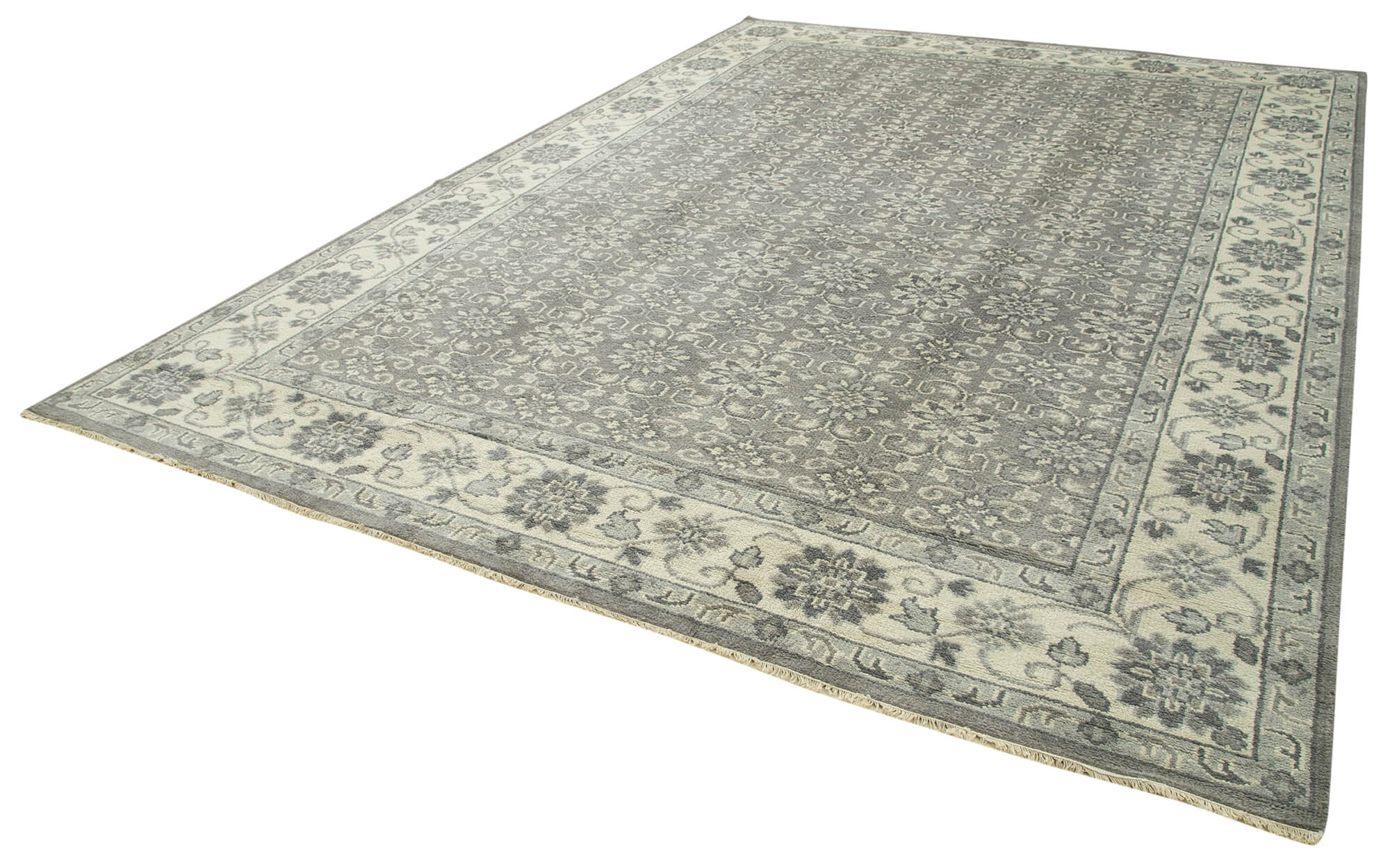 10 x 14 Grey Oushak Rug - 5227