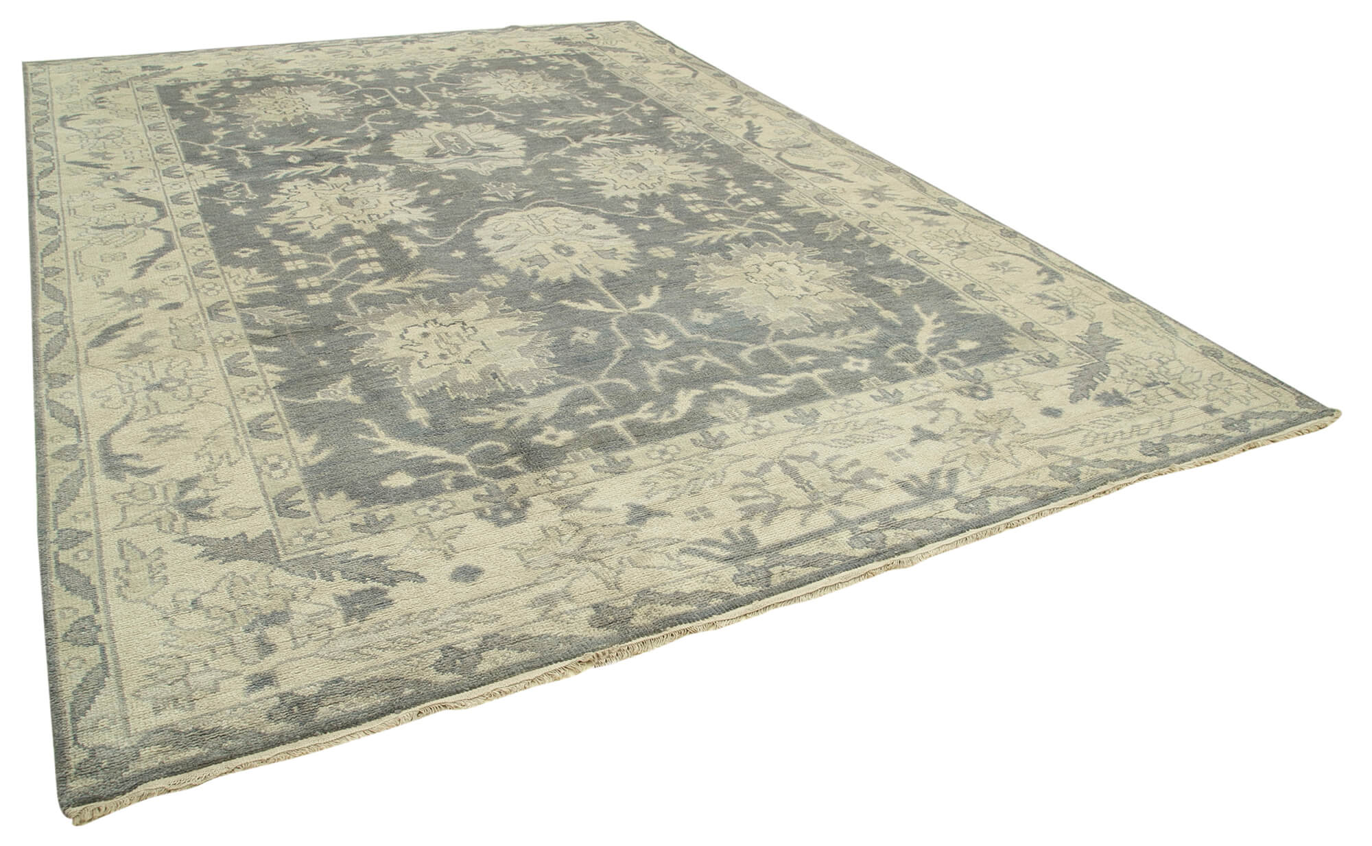 10 x 14 Beige Oushak Rug - 5228