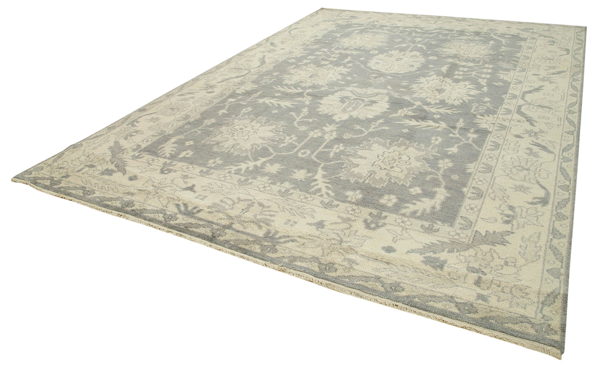 10 x 14 Beige Oushak Rug - 5228