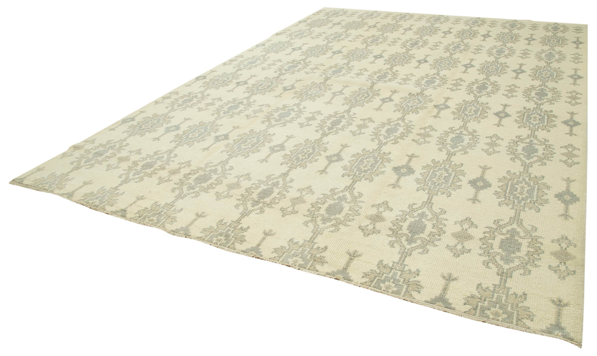 10 x 14 Beige Oushak Rug - 5229