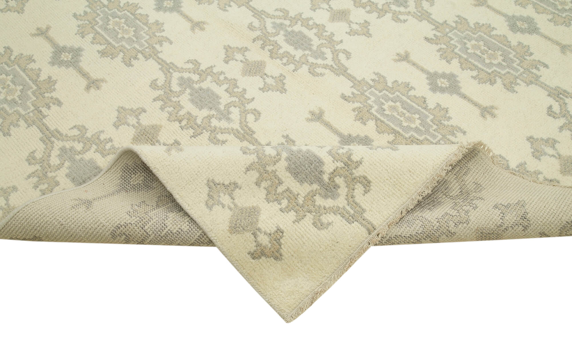 10 x 14 Beige Oushak Rug - 5229