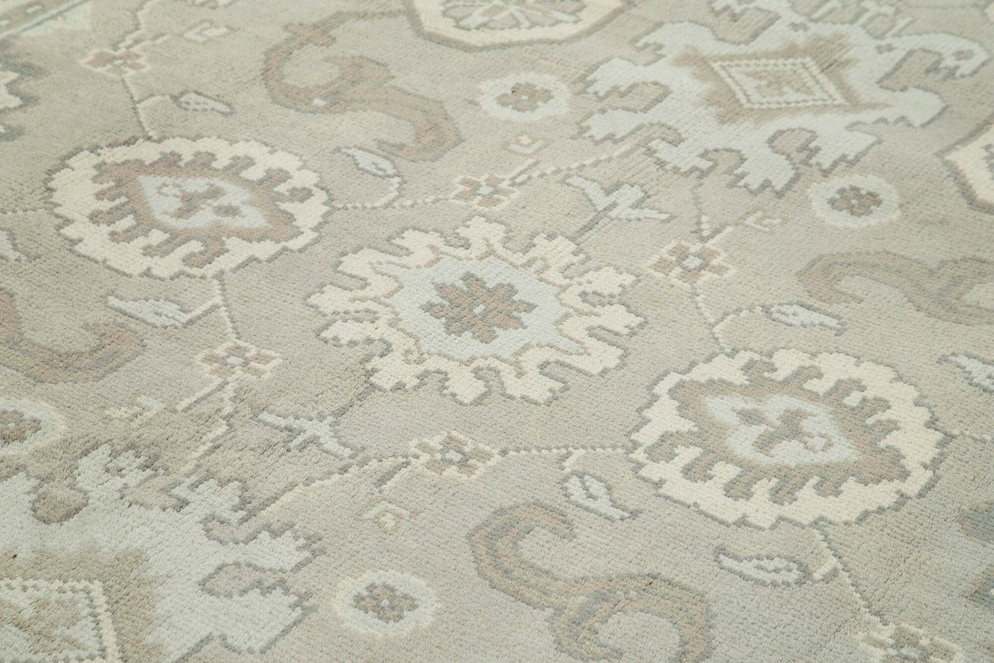 9 x 12 Beige Oushak Rug - 5232