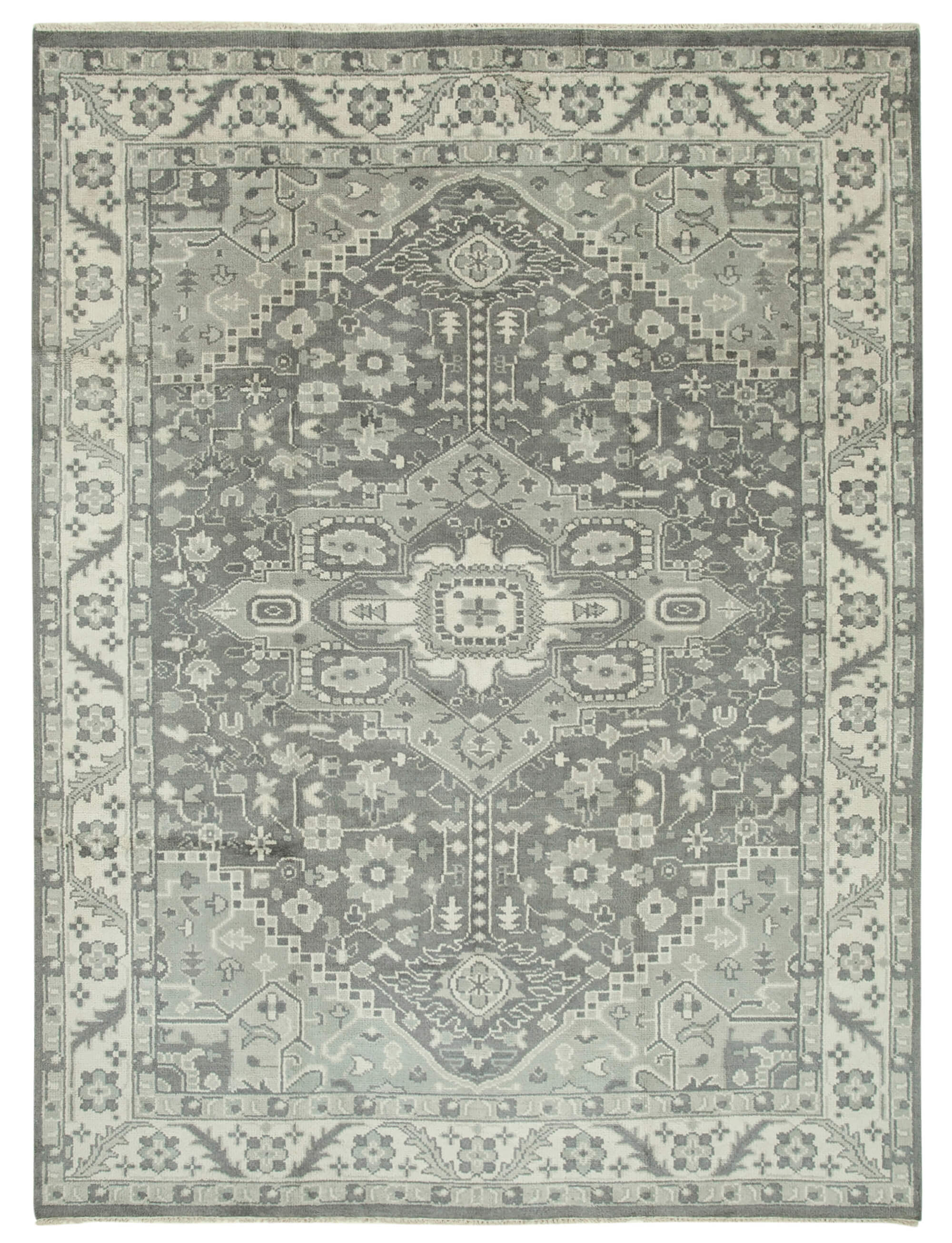 9 x 12 Grey Oushak Rug - 5233