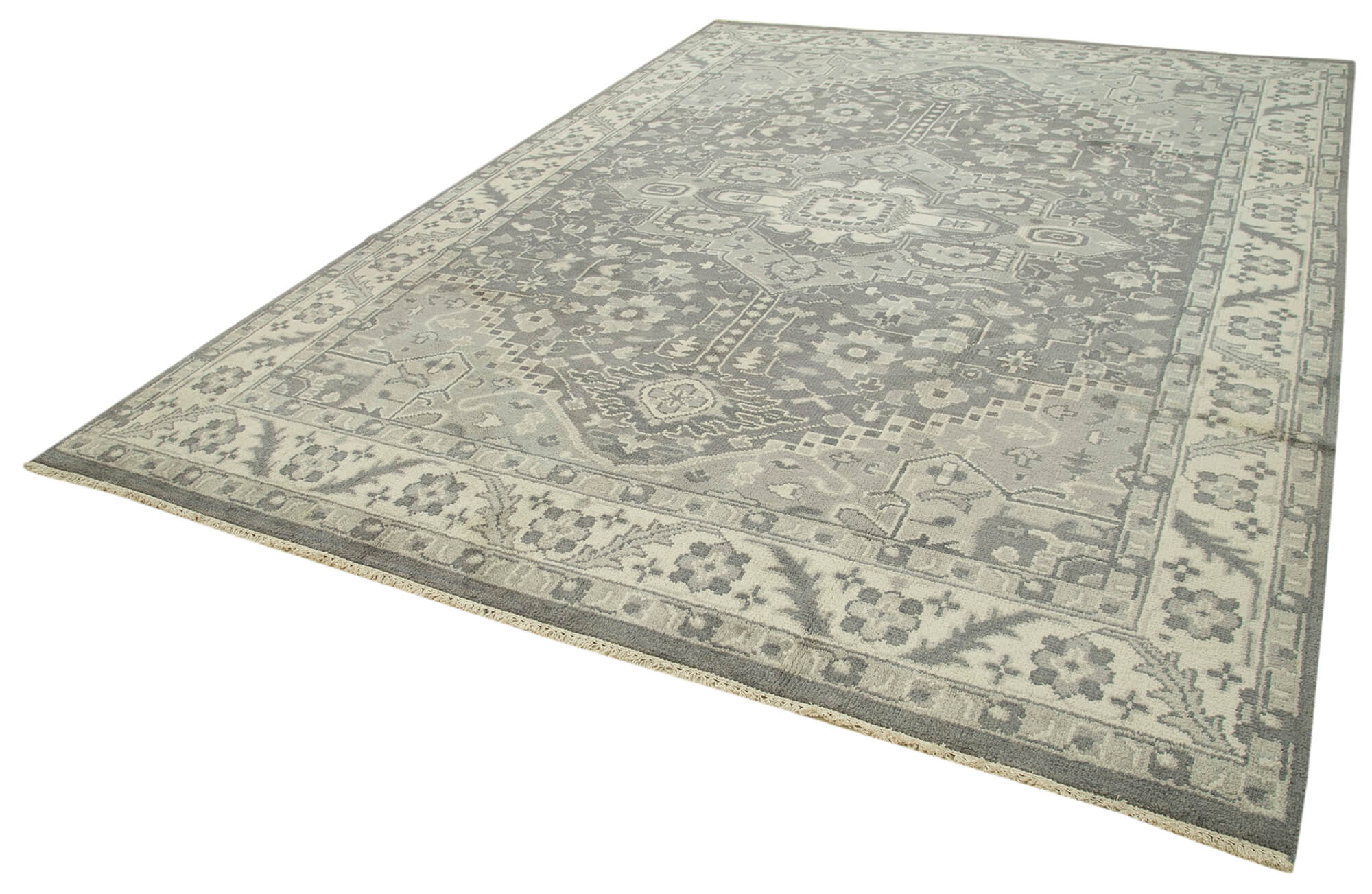 9 x 12 Grey Oushak Rug - 5233