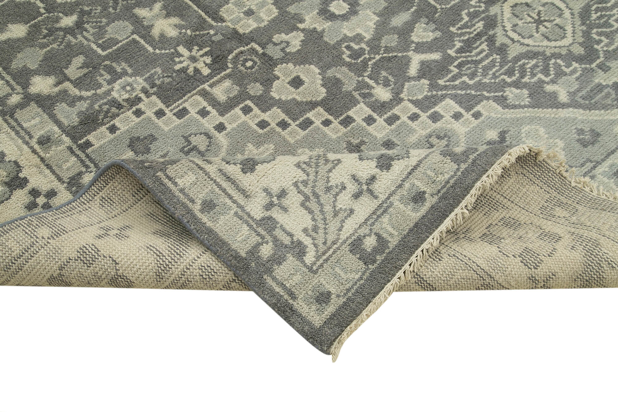 9 x 12 Grey Oushak Rug - 5233