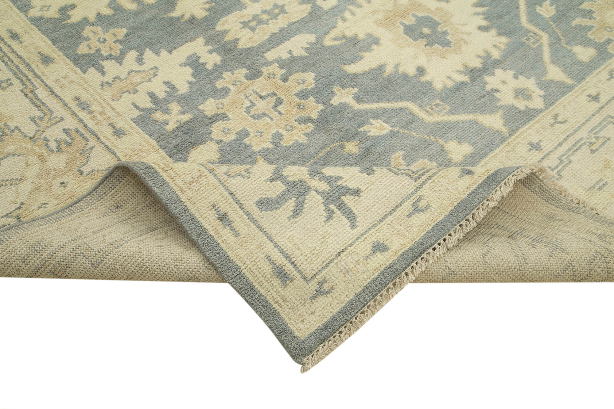 9 x 12 Beige Oushak Rug - 5234