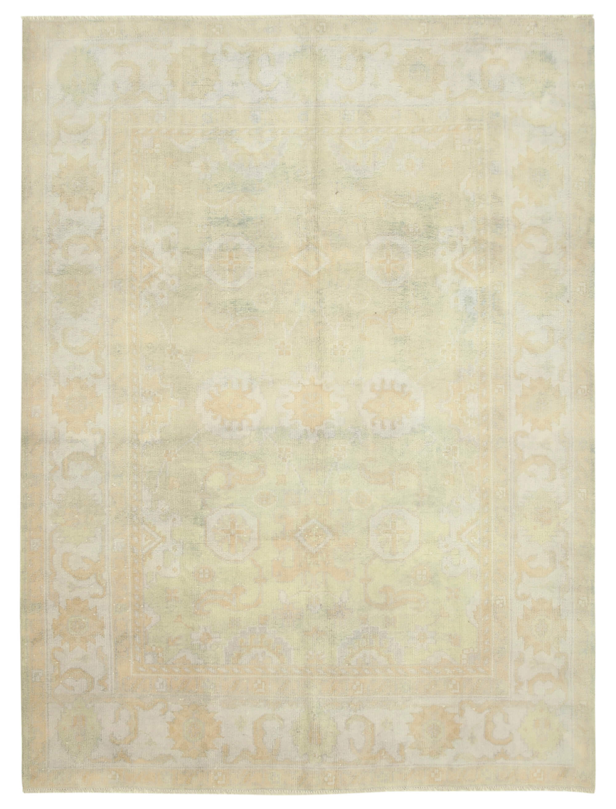 9 x 12 Beige Oushak Rug - 5236