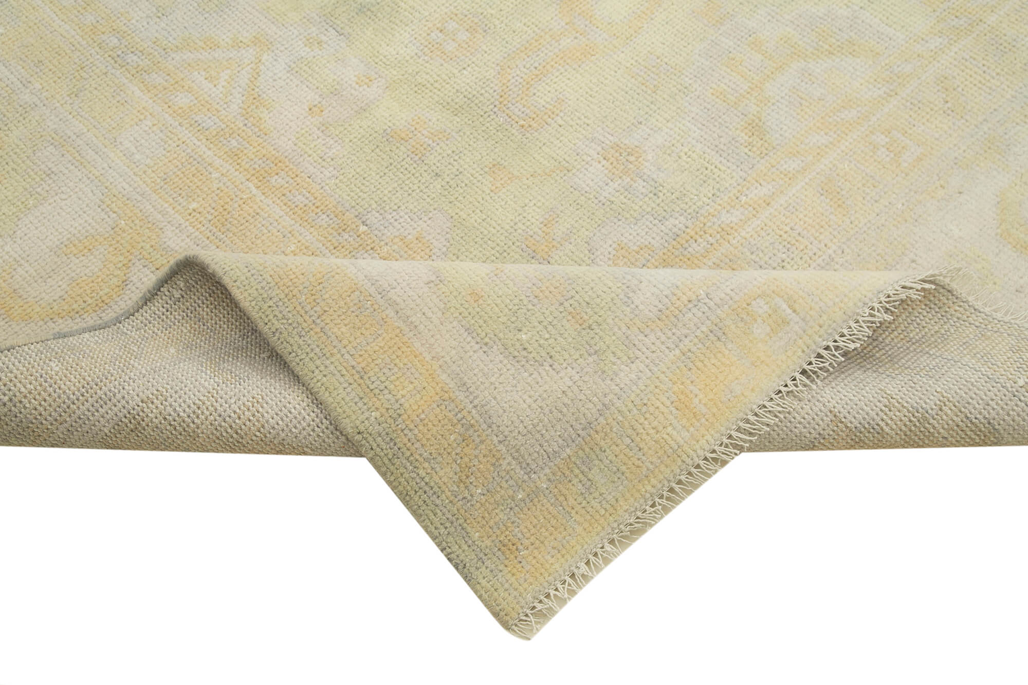 9 x 12 Beige Oushak Rug - 5236