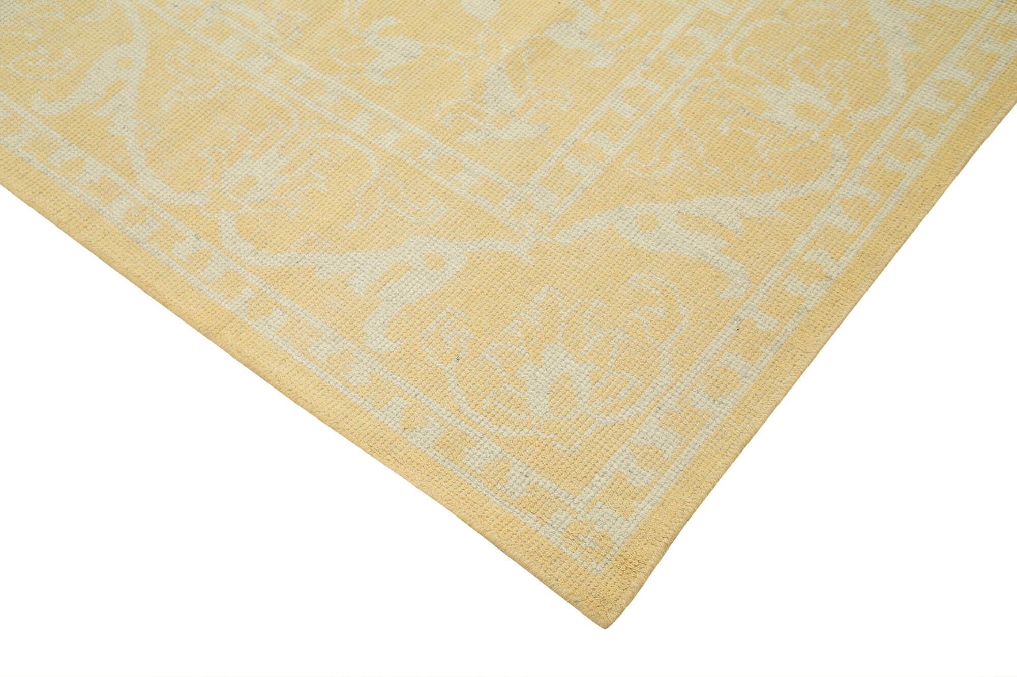 9 x 12 Yellow Oushak Rug - 5238