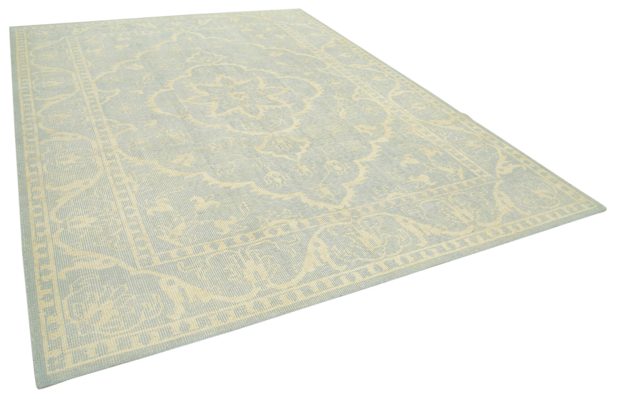 9 x 12 Beige Oushak Rug - 5241