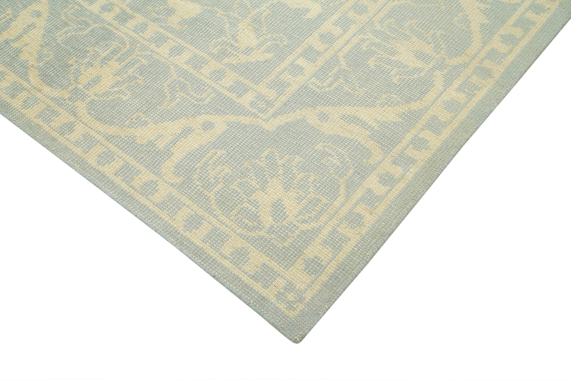 9 x 12 Beige Oushak Rug - 5241