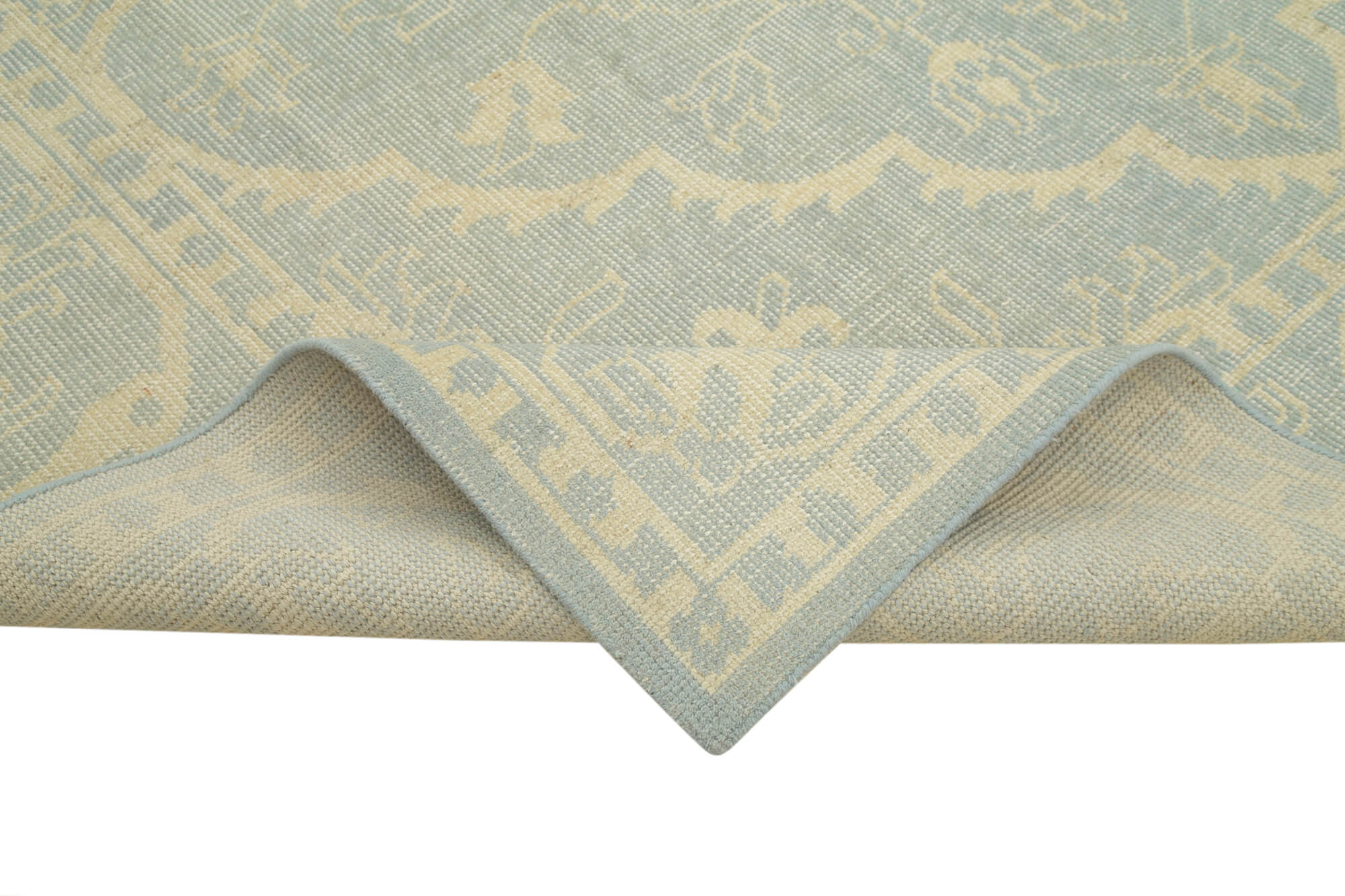 9 x 12 Beige Oushak Rug - 5241