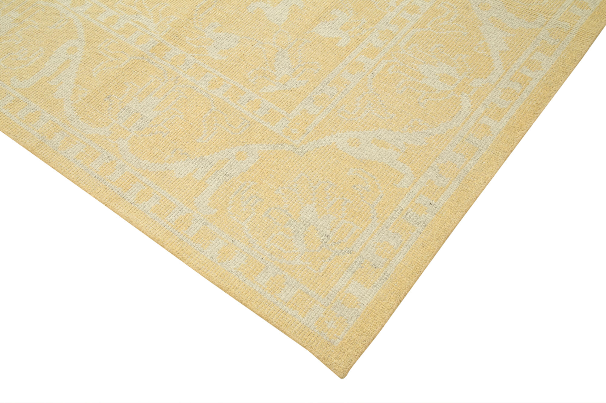 9 x 12 Yellow Oushak Rug - 5245