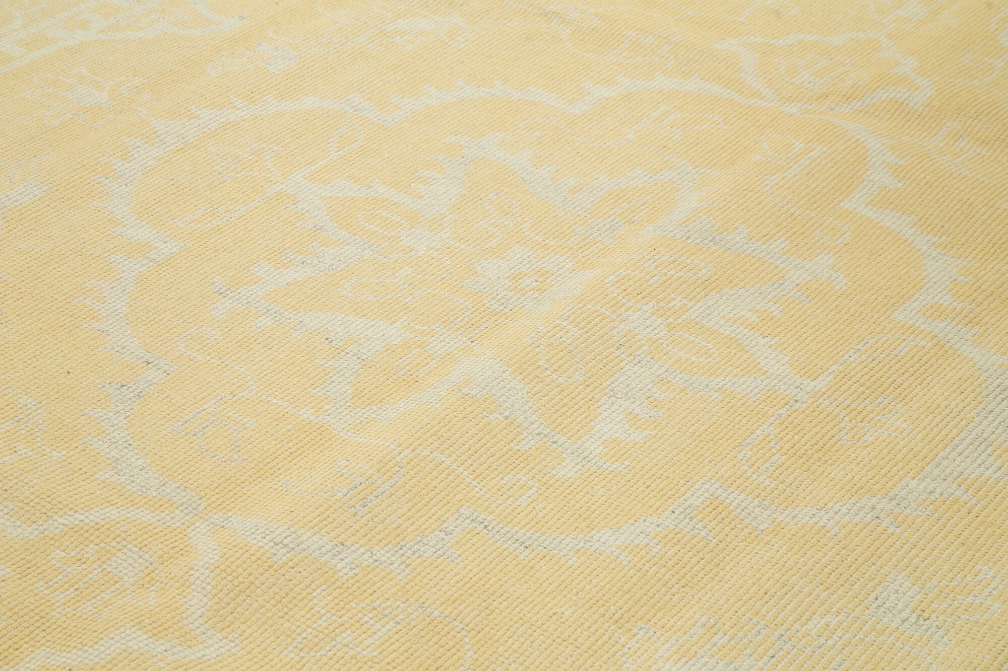 9 x 12 Yellow Oushak Rug - 5245