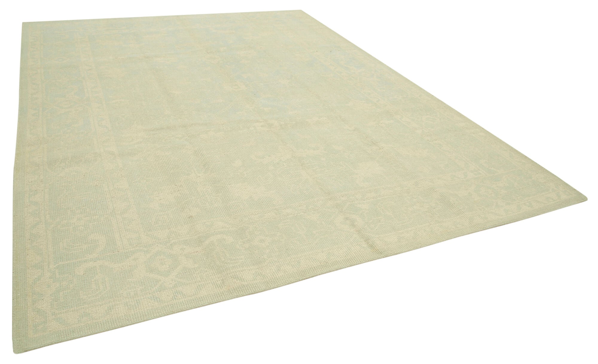 9 x 12 Beige Oushak Rug - 5246