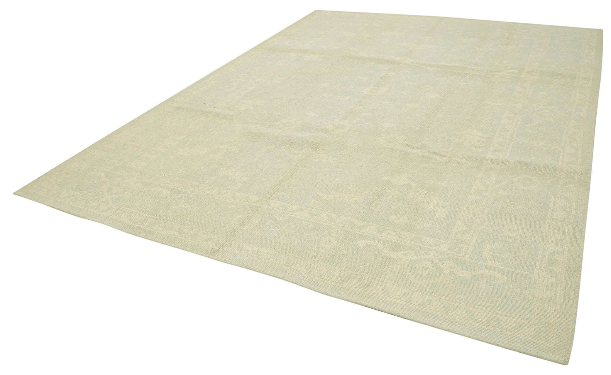 9 x 12 Beige Oushak Rug - 5246