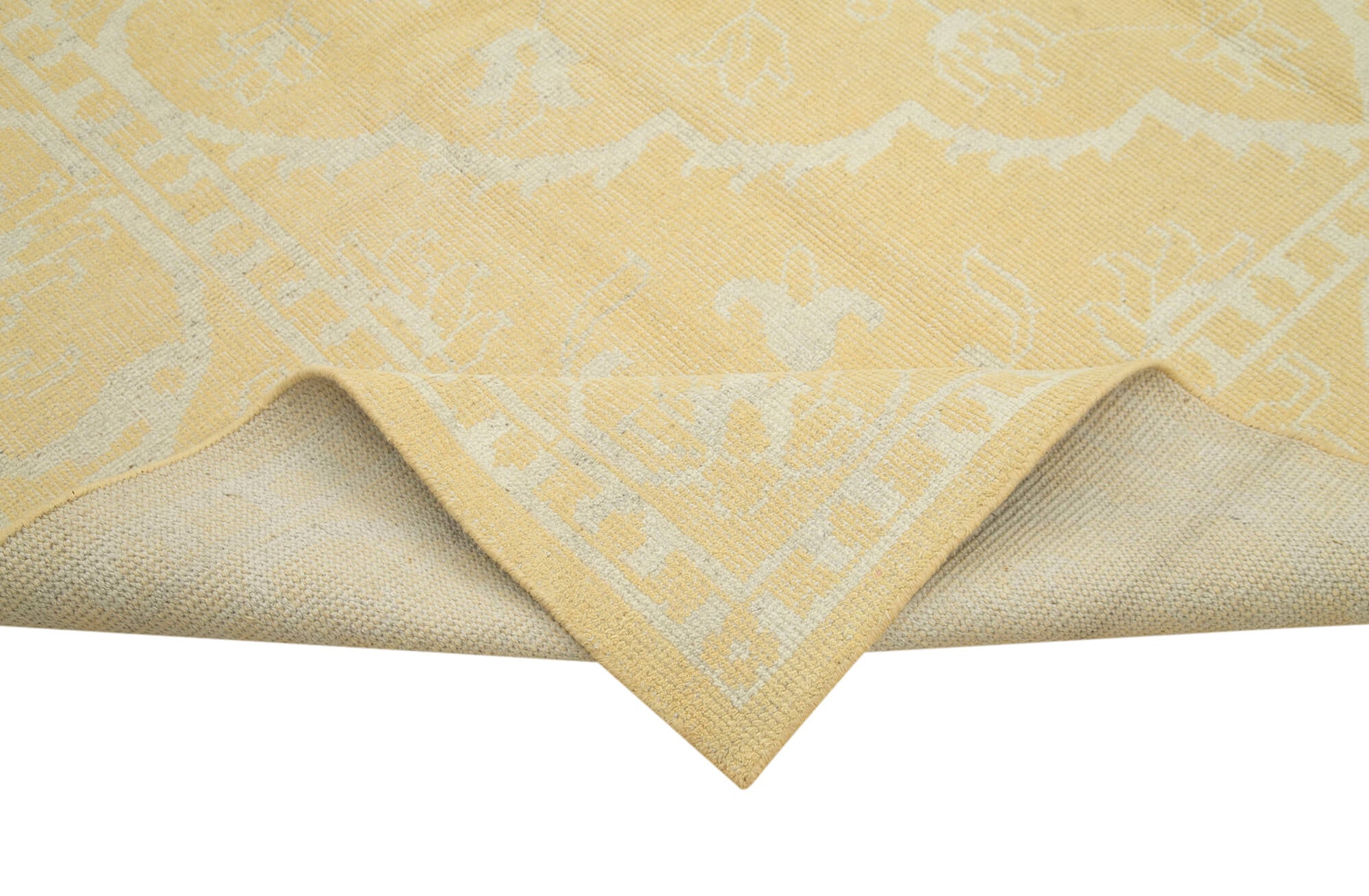 9 x 12 Yellow Oushak Rug - 5248