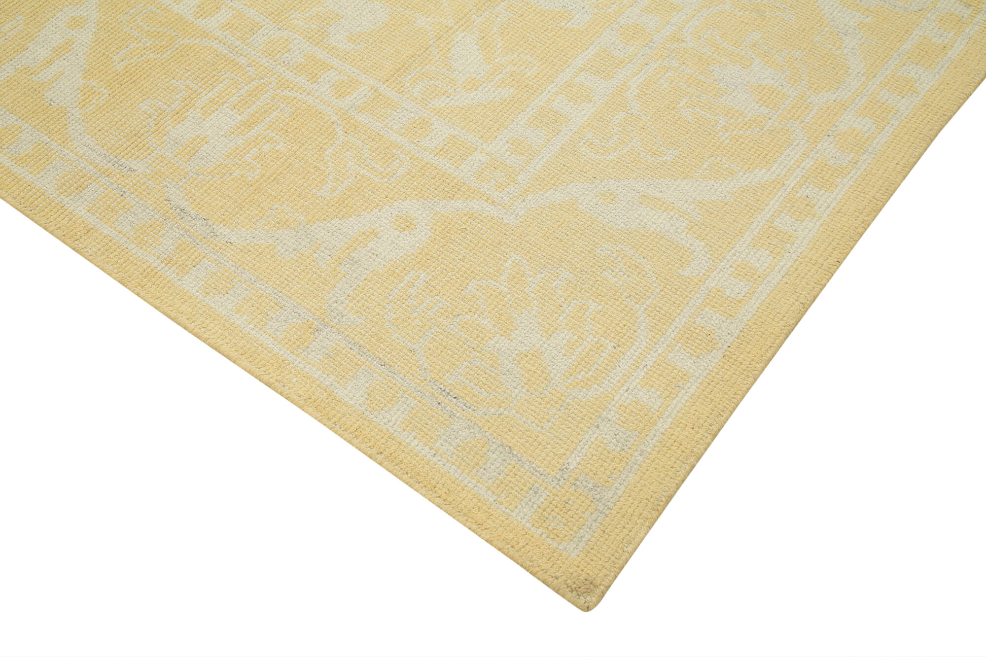 9 x 12 Yellow Oushak Rug - 5249