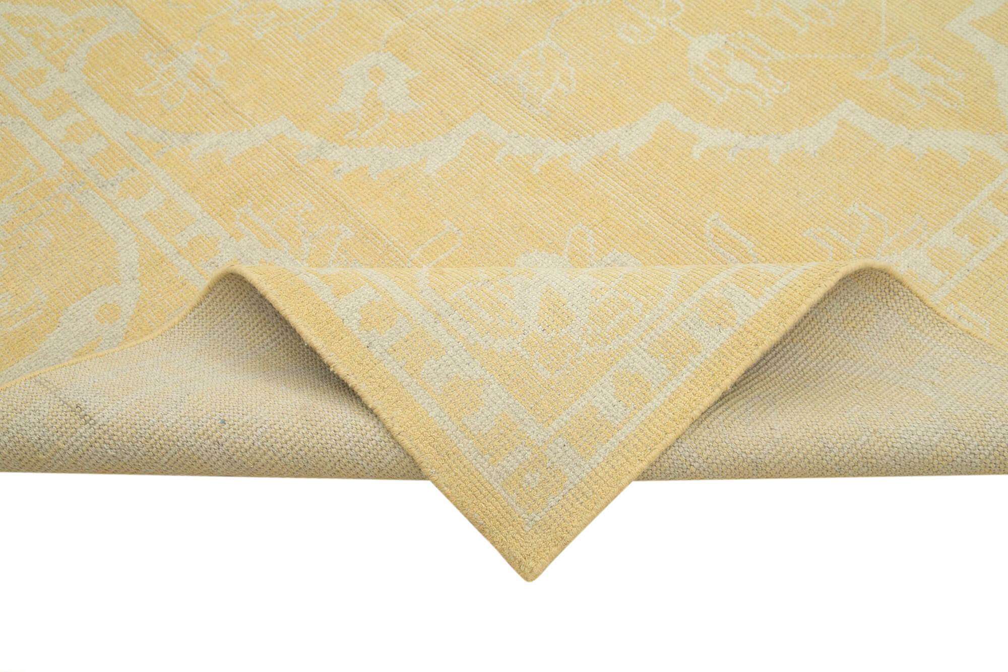 9 x 12 Yellow Oushak Rug - 5249