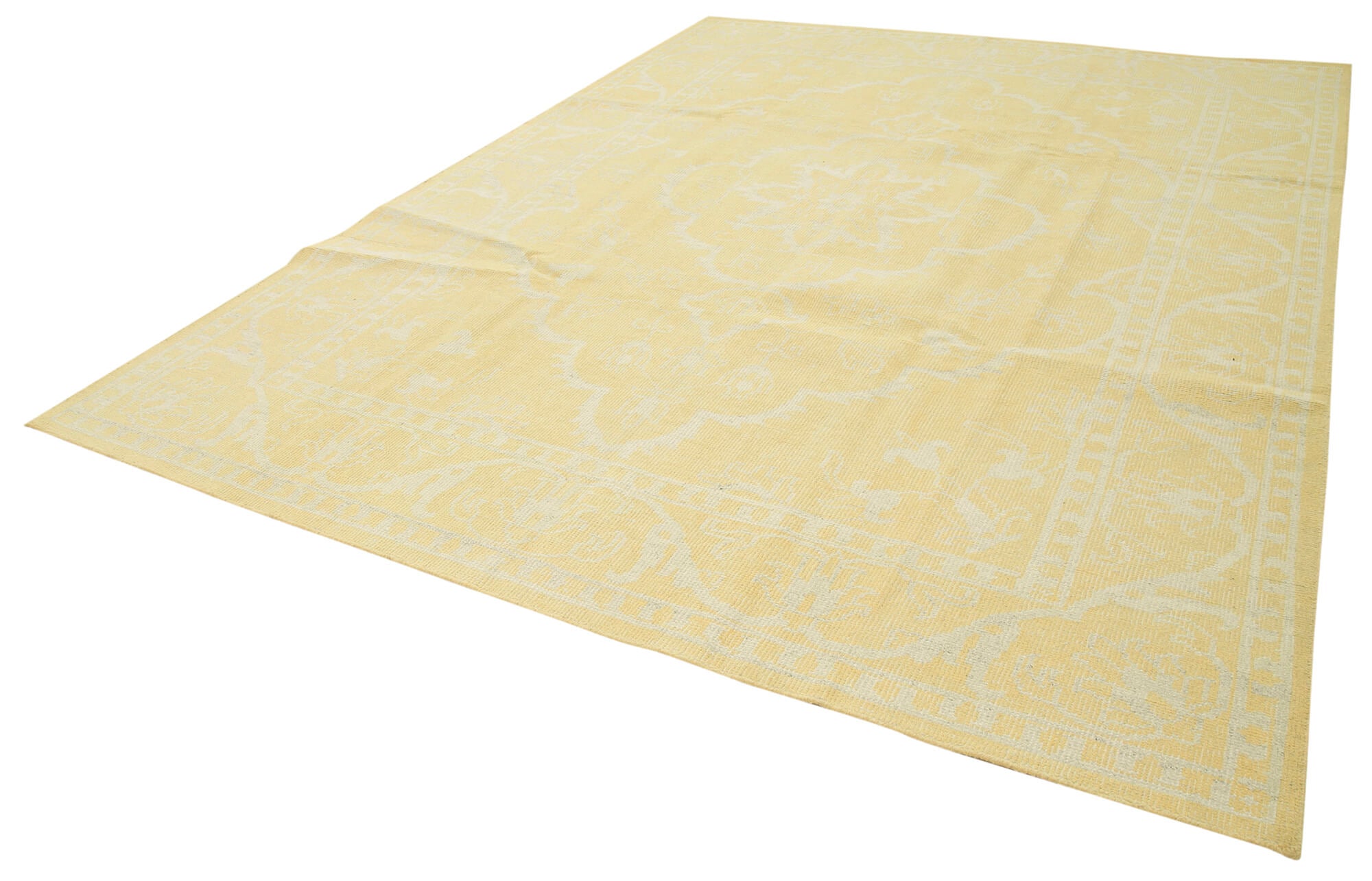 9 x 12 Yellow Oushak Rug - 5250