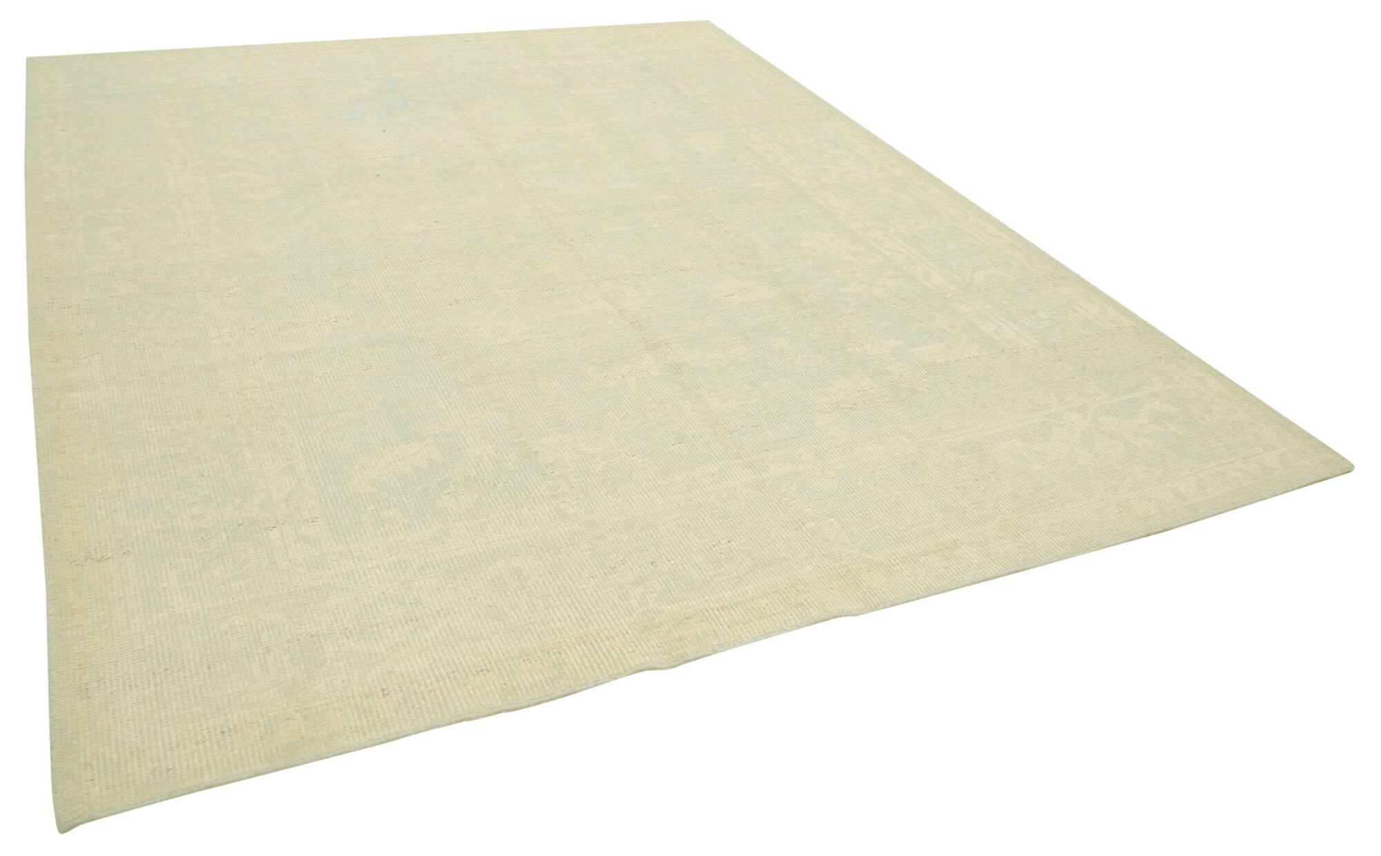 8 x 10 Beige Oushak Rug - 5256