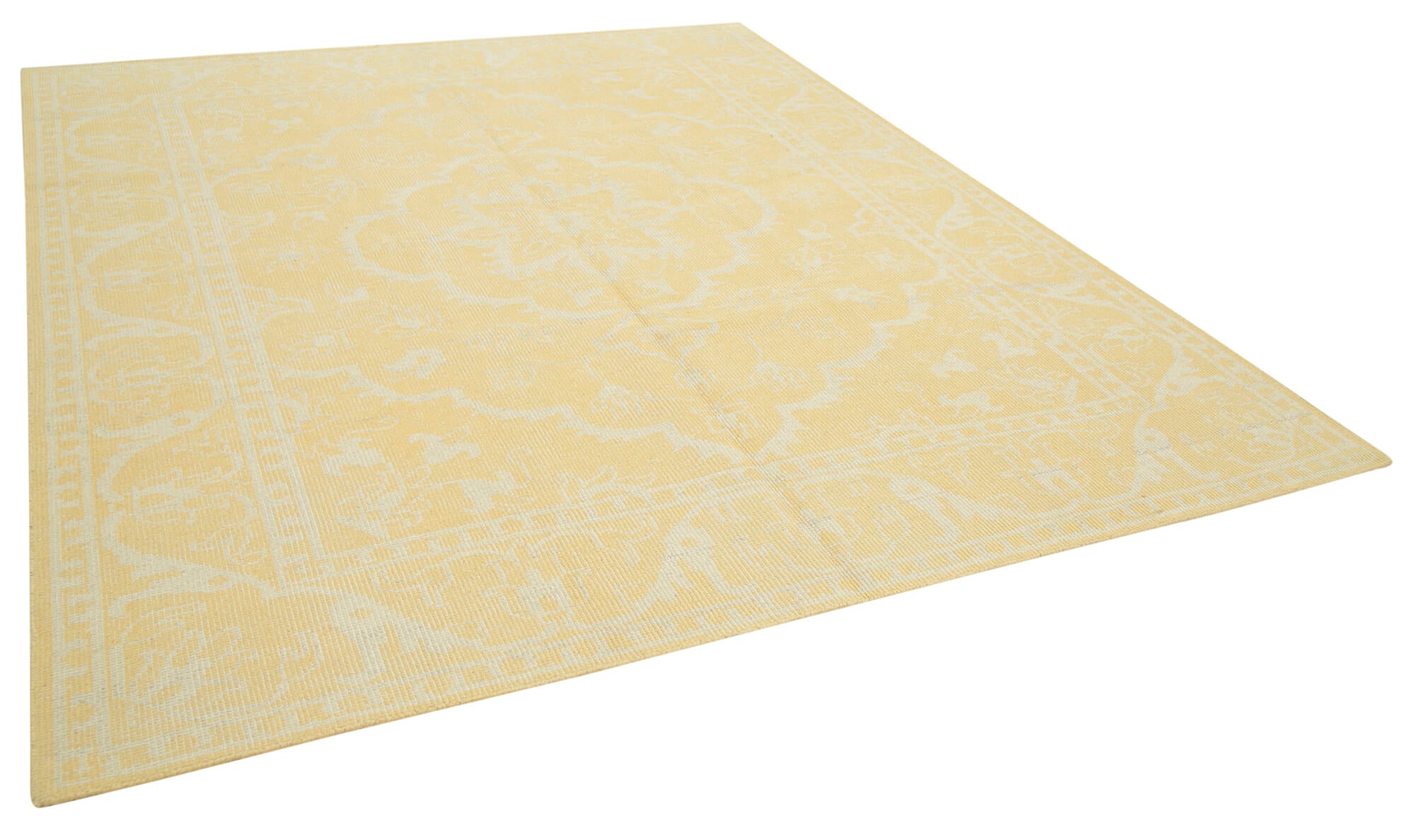 8 x 10 Yellow Oushak Rug - 5257