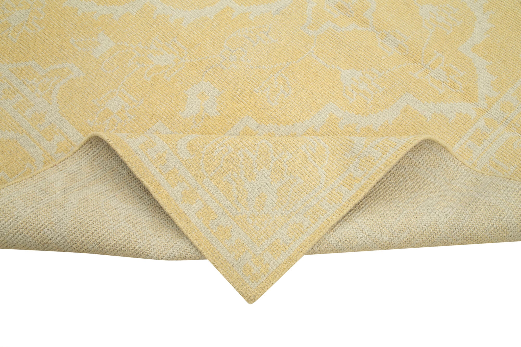 8 x 10 Yellow Oushak Rug - 5257