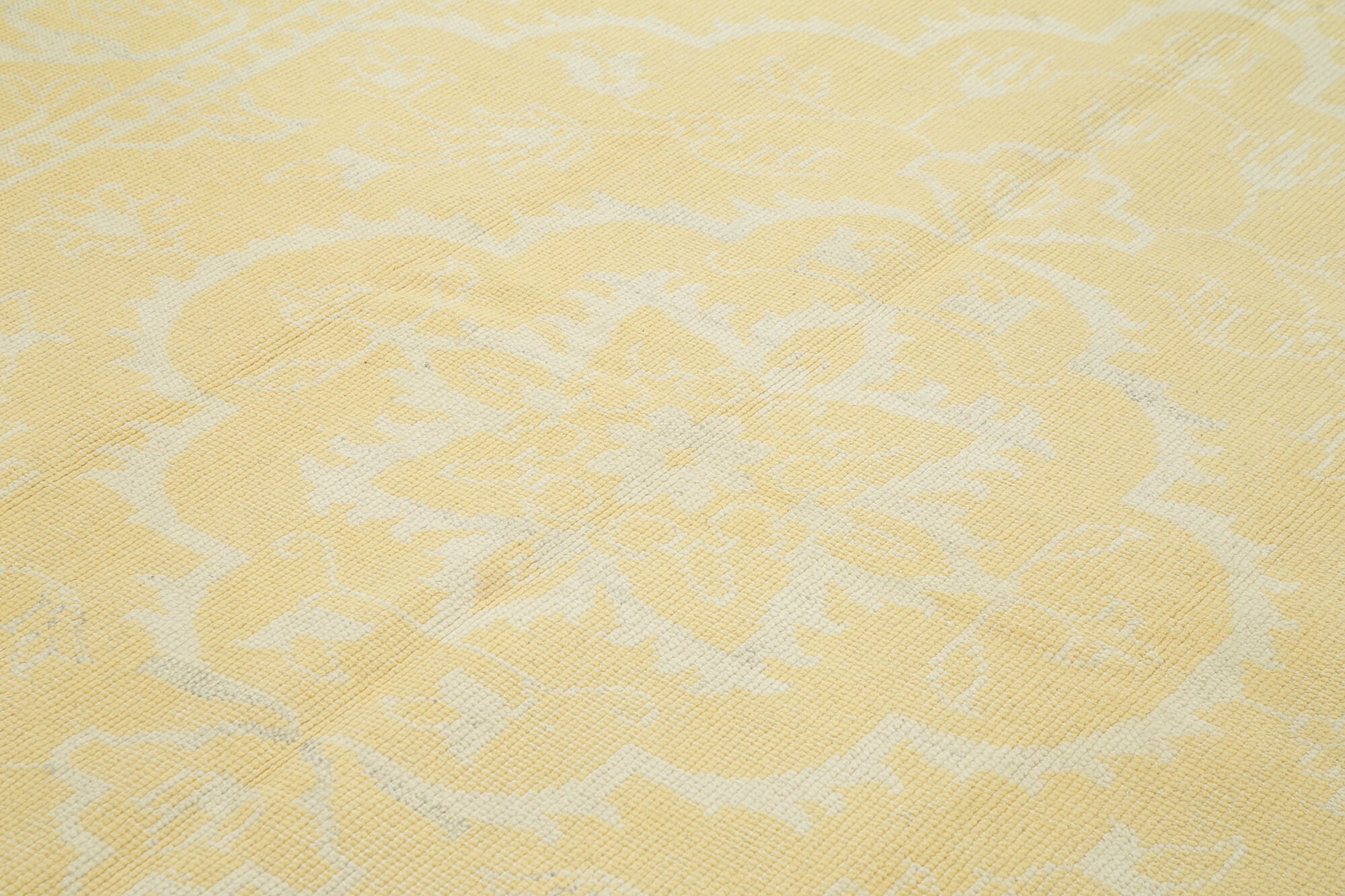 8 x 10 Yellow Oushak Rug - 5258