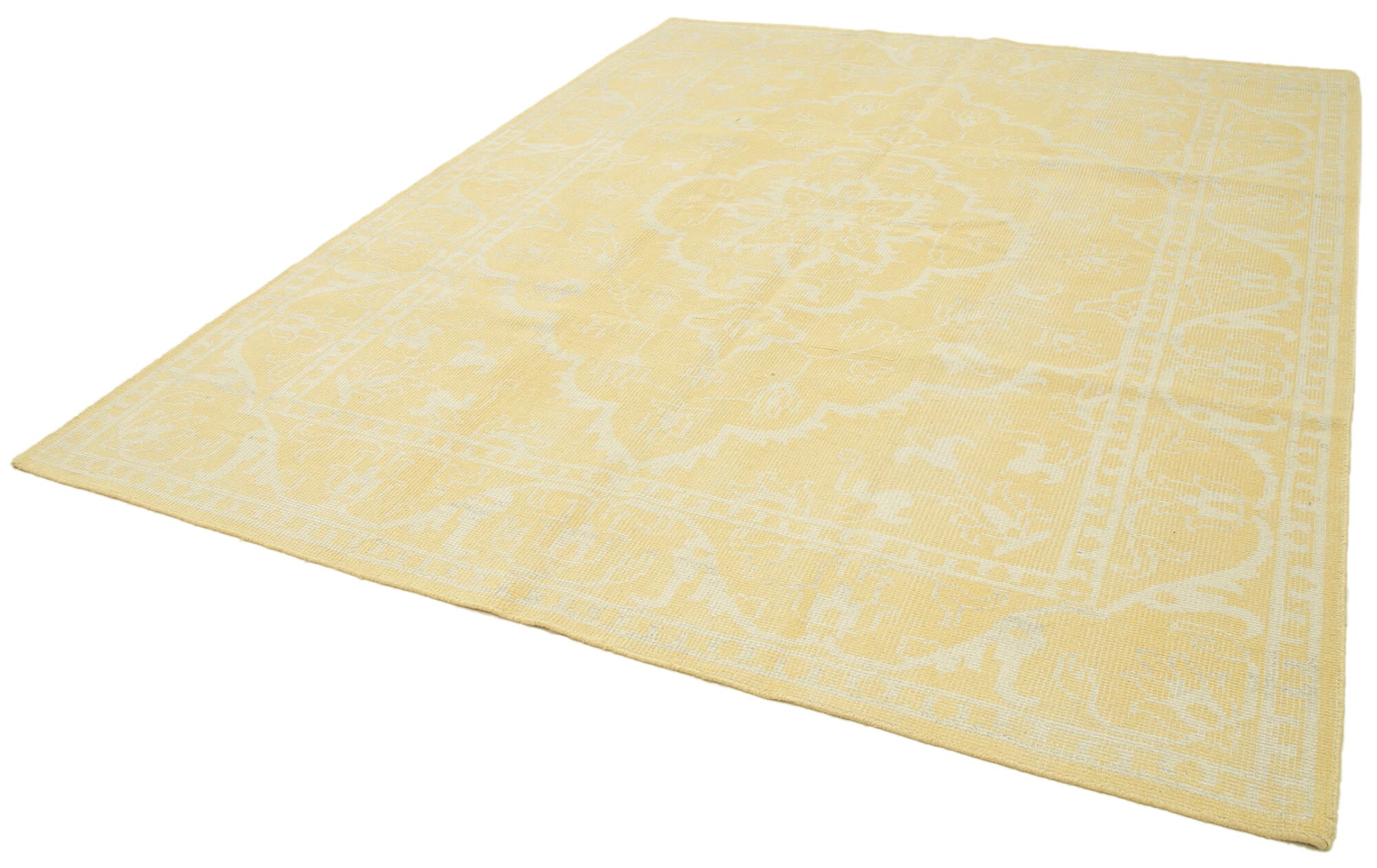 8 x 10 Yellow Oushak Rug - 5259