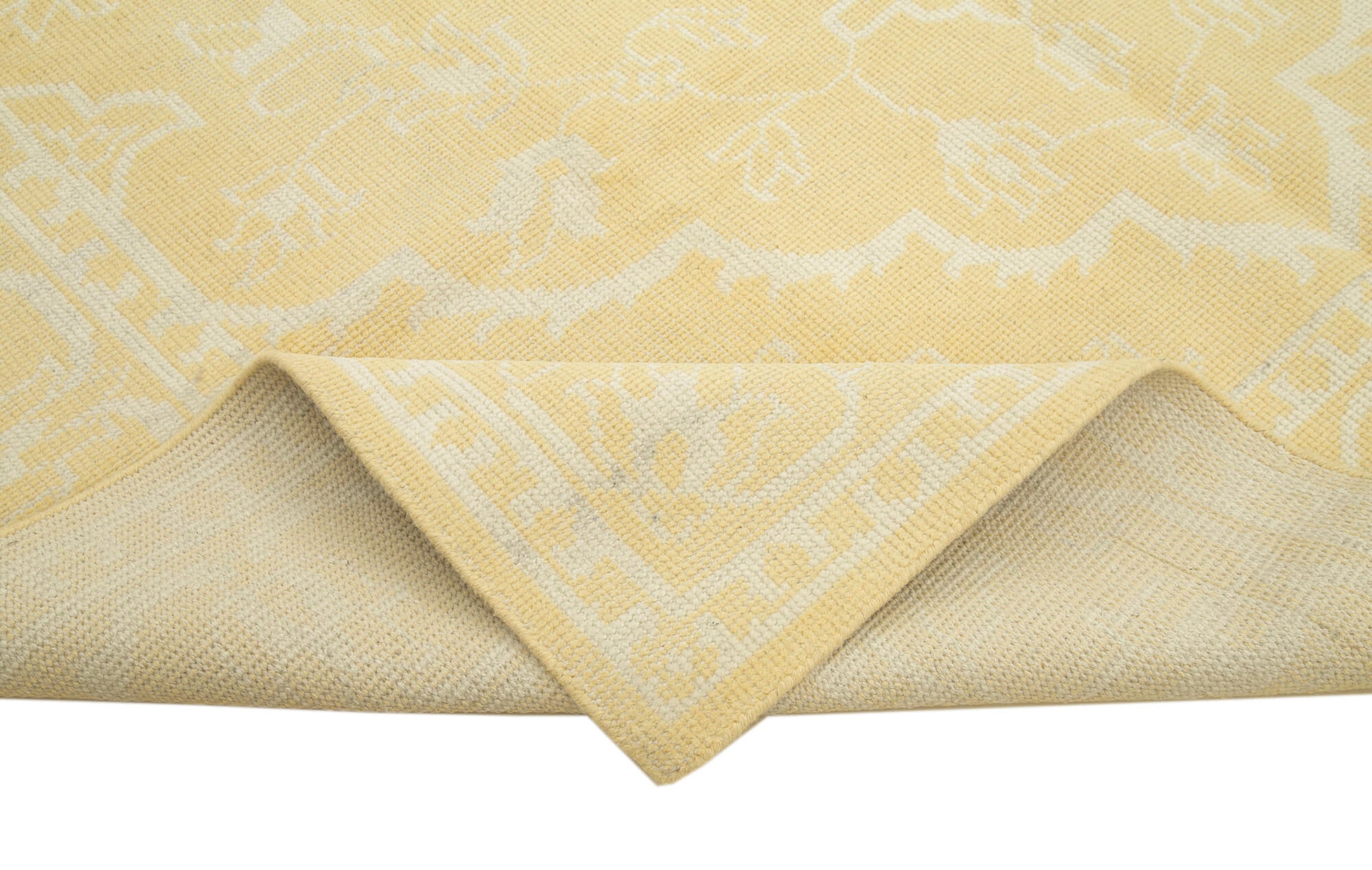 8 x 10 Yellow Oushak Rug - 5259