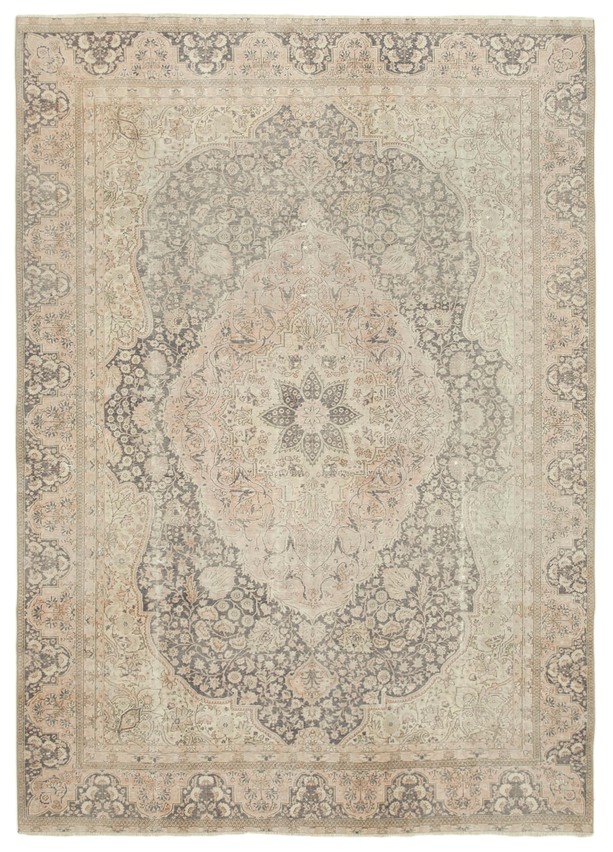 7 x 10 Beige Vintage Rug - 5291