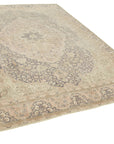 7 x 10 Beige Vintage Rug - 5291