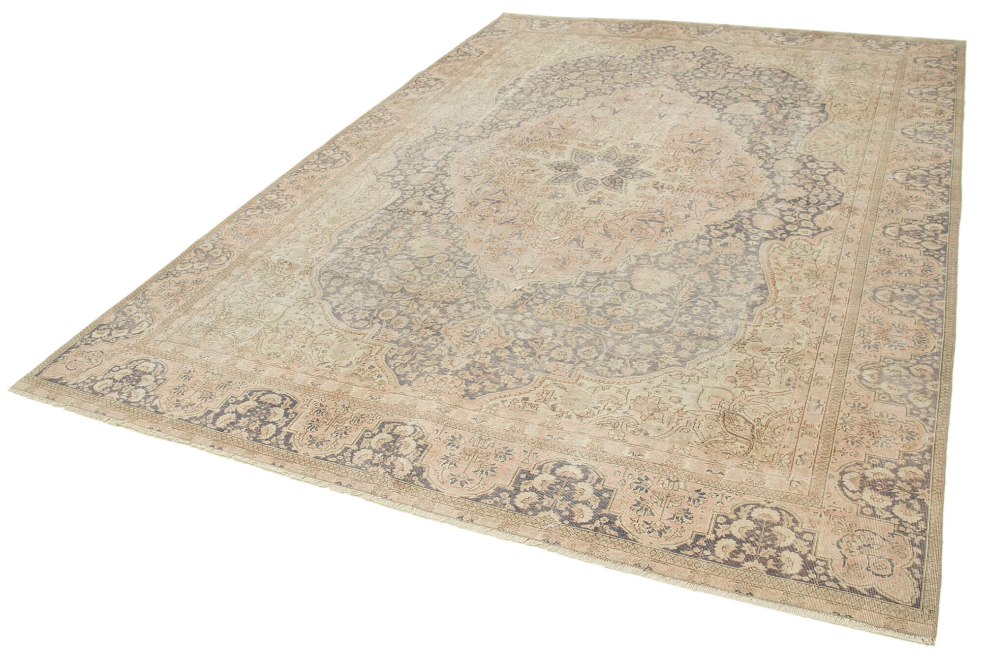 7 x 10 Beige Vintage Rug - 5291