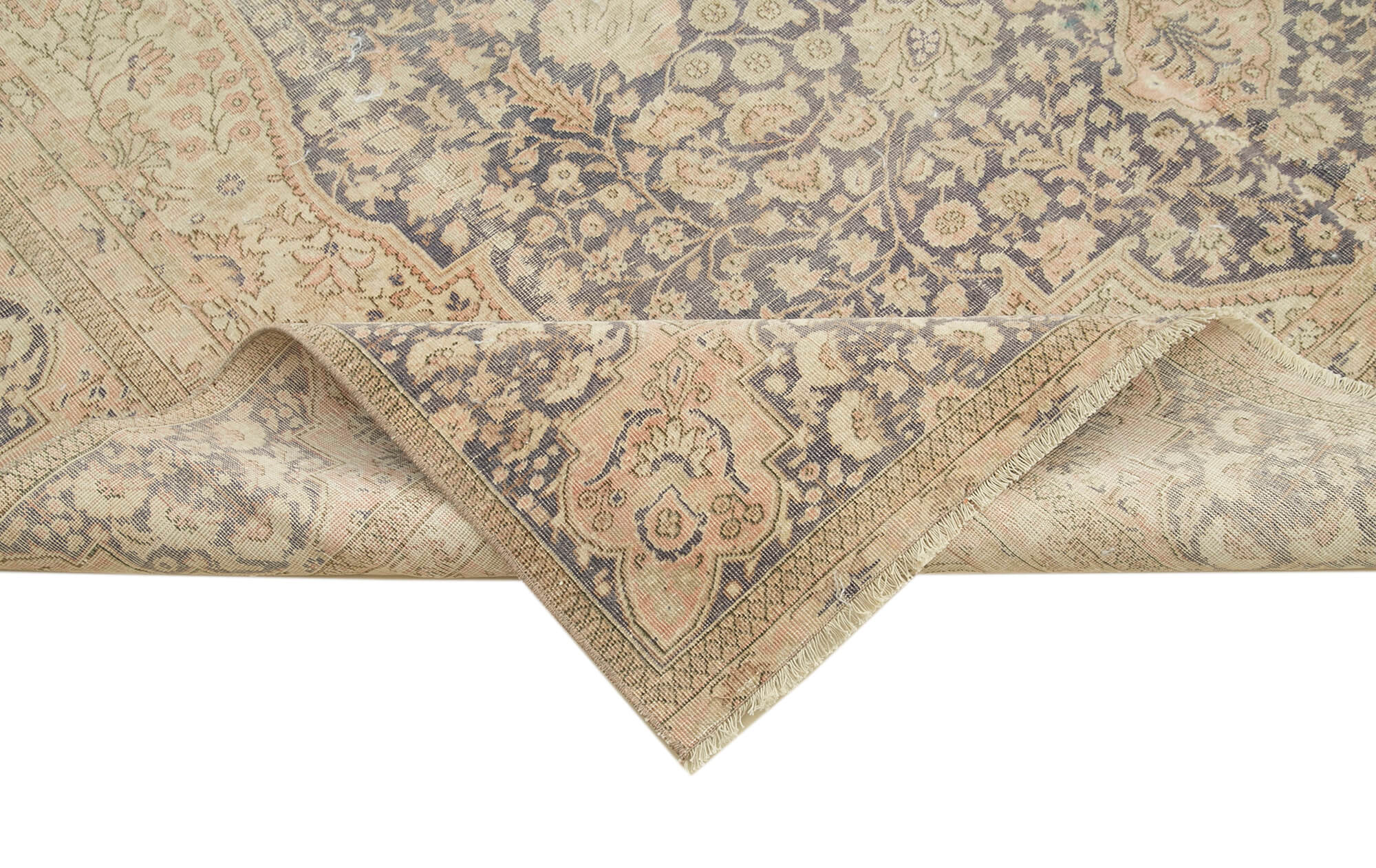 7 x 10 Beige Vintage Rug - 5291