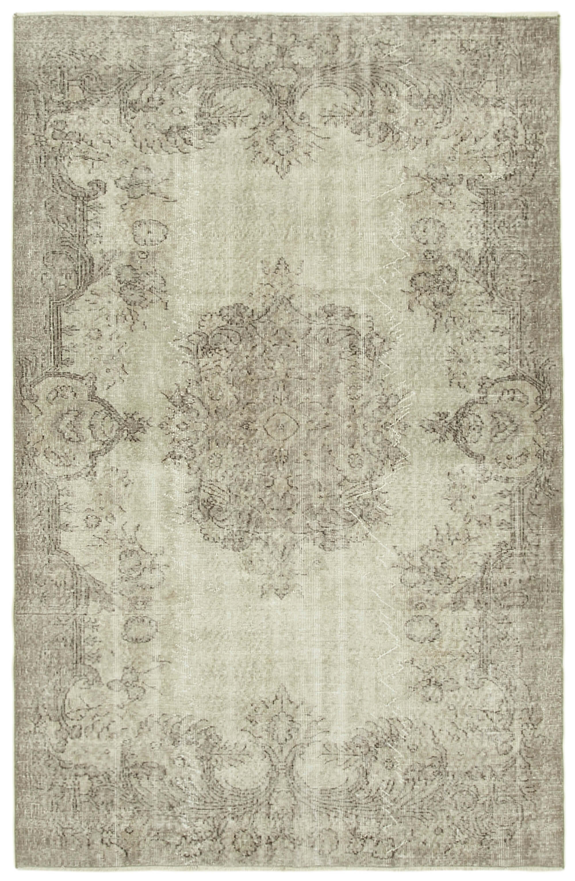 5 x 8 Beige Overdyed Rug - 5525