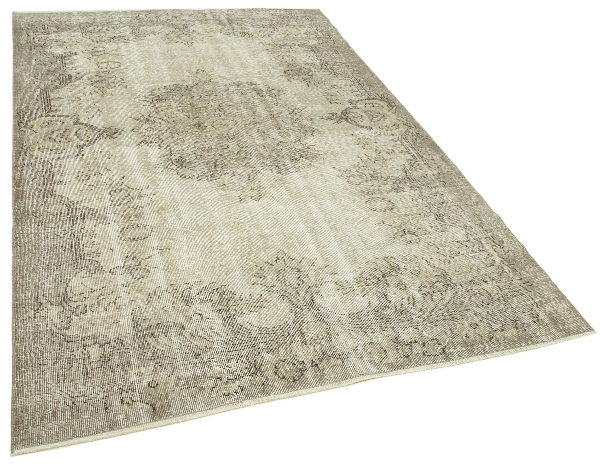 5 x 8 Beige Overdyed Rug - 5525