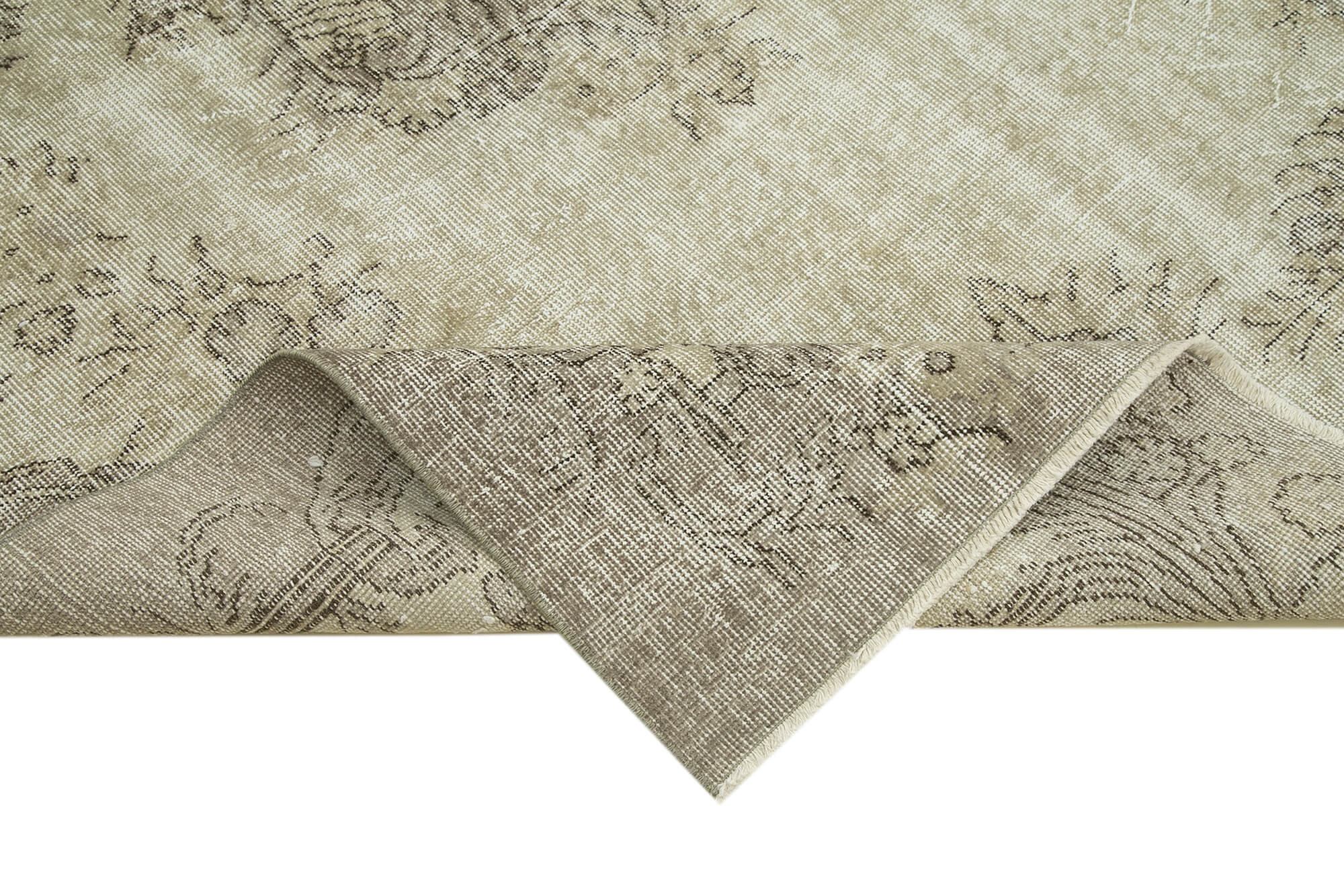 5 x 8 Beige Overdyed Rug - 5525