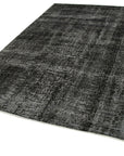 7 x 9 Black Overdyed Rug - 5526