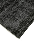 7 x 9 Black Overdyed Rug - 5526