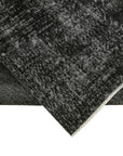 7 x 9 Black Overdyed Rug - 5526